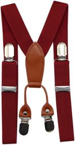 img 3 attached to Stylish JAIFEI Toddler Kids 4 Clips Adjustable Suspenders and Matching Bow Tie Set – Trendy Accessories for Little Ones!