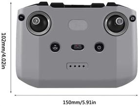 img 1 attached to 📱 Защитный силиконовый чехол для пульта DJI Mavic Air 2S/Air 2/Mini 2 - пылезащитная защитная кожух от INSYOO (серый)