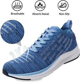 img 4 attached to WYBLZ Walking Breathable Lightweight Athletic Men's Shoes and Athletic