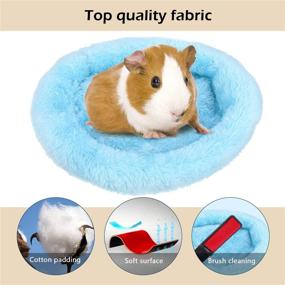 img 2 attached to 🐹 Cozy Comfort for Small Pets: Guinea Pig, Hamster, Hedgehog Beds and More!