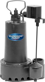img 4 attached to 💧 Enhanced Efficiency 92511 1/2 HP Cast Iron Submersible Sump Pump with Vertical Float Switch