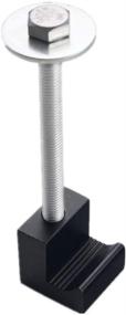 img 2 attached to 🔧 DEWHEL Universal Heavy Duty Tool Box Tie Down J Hooks | Premium Aluminum Crossover Toolbox Pickup Pair (2 PCS, Black)