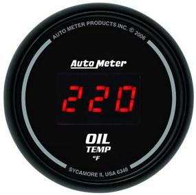 img 1 attached to 🌡️ Auto Meter 6348 Sport Comp Digital 2-1/16&#34; Oil Temp Gauge, 0-340°F Range