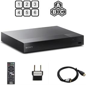 img 1 attached to Sony BDP-S1700 Multi Region Blu-ray DVD, Region Free Player 110-240V with HDMI Cable & Dynastar Plug Adapter Package - Smart/Region Free Playback