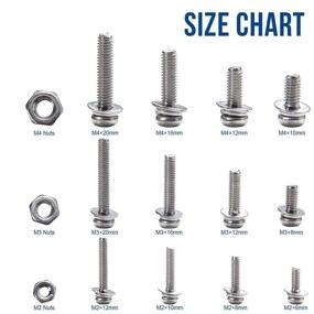 img 3 attached to NINDEJIN Phillips Washers Machine Assortment Fasteners