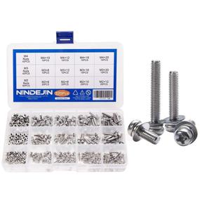 img 4 attached to NINDEJIN Phillips Washers Machine Assortment Fasteners