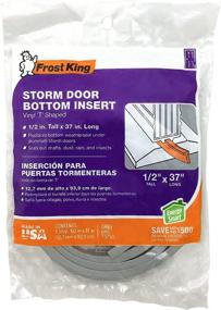 img 1 attached to 🚪 Thermwell T3750 37-inch Storm Door Bottom, Gray, Pack of 1