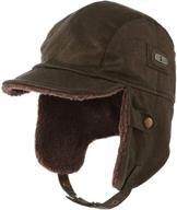fancet aviator trapper leather costume boys' accessory: stylish hats & caps logo