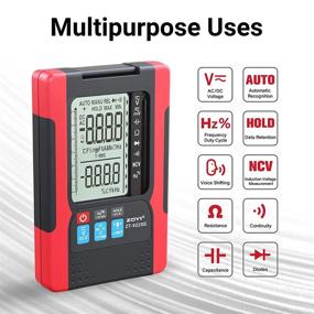 img 2 attached to Vafany Digital Multimeter: Voice Control, Auto-Ranging AC/DC 🔋 Voltage Tester with 6000 Counts, Battery, Resistance, Capacitance, Continuity