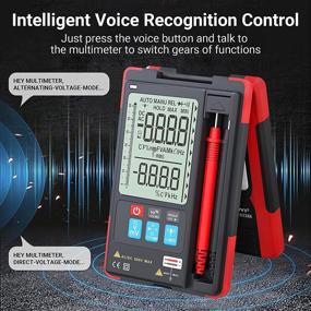 img 1 attached to Vafany Digital Multimeter: Voice Control, Auto-Ranging AC/DC 🔋 Voltage Tester with 6000 Counts, Battery, Resistance, Capacitance, Continuity