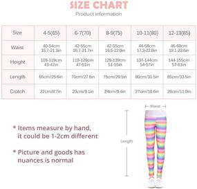 img 3 attached to Slaixiu Printing Leggings Classic XGFG_70 Girls' Clothing