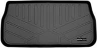 🚗 smartliner 2017-2021 chrysler pacifica cargo trunk liner floor mat: ultimate all-weather custom fit - black logo