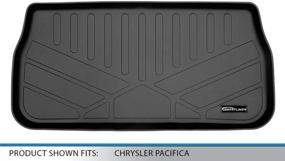 img 2 attached to 🚗 SMARTLINER 2017-2021 Chrysler Pacifica Cargo Trunk Liner Floor Mat: Ultimate All-Weather Custom Fit - Black