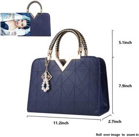 img 1 attached to 👜 Stylish Leather Crossbody Shoulder Handbags, Wallets, and Satchels for Women