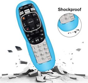 img 2 attached to 📱 3-Pack Silicone Protective Case for DirecTV Remotes RC73, RC70, RC71, RC72 - Glow Green, Glow Blue, Red