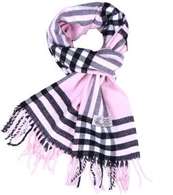 img 2 attached to 🧣 Timeless Elegance: Plaid Cashmere Classic Luxurious Winter Men's Accessories
