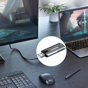 img 2 attached to 🎮 KuWFi USB 2.0 HDMI Захват Dongle - Аудио Видео Рекордер Бокс для PS4 Game, DVD, Камкордера, HD Камкордера - Карта захвата в реальном времени