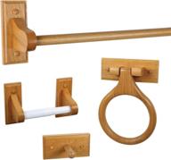 🚽 enhance your bathroom décor with the design house 561258 dalton rustic 4-piece accessory kit in honey oak logo