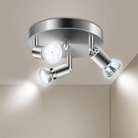 img 4 attached to HURYEE Spotlight Adjustable Rotatable Entrance Lighting & Ceiling Fans