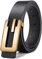 birthday gifts: stylish ribbon single leather men's accessories and belts logo