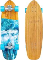 🏄 tailorshape surf skateboard: bamboo and canadian maple surfskate surf trainer for smooth cruising and dynamic carving logo