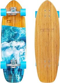 img 4 attached to 🏄 TailorShape Surf Skateboard: Bamboo and Canadian Maple SurfSkate Surf Trainer for Smooth Cruising and Dynamic Carving