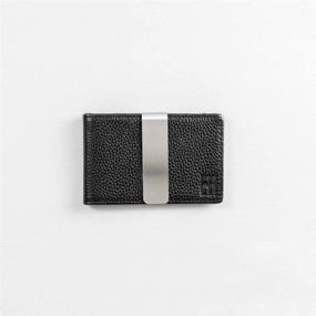 img 2 attached to Men's Pebble Grain Leather Minimalist Wallet for Money & Cards - Stylish Accessory with Organizers