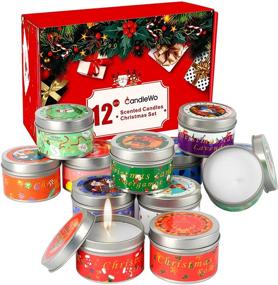 img 4 attached to Christmas Scented Candles Aromatherapy Portable