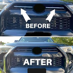 img 2 attached to Enhanced Performance: Matte Black Center Grille Inserts for Toyota 4Runner TRD Pro/Sport 2020-2022 (2PCS)