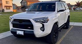 img 1 attached to Enhanced Performance: Matte Black Center Grille Inserts for Toyota 4Runner TRD Pro/Sport 2020-2022 (2PCS)