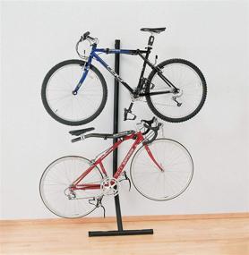 img 1 attached to 🚲 Black Saris Bunk 2-Bike Storage Stand