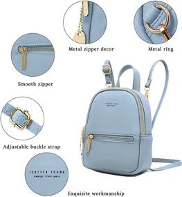 img 2 attached to LISM Backpack Leather Lightweight Fashion Women's Handbags & Wallets for Fashion Backpacks
