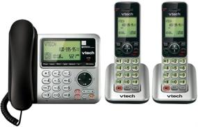 img 4 attached to VTech CS6649-2 DECT 6.0 2-Handset Landline Telephone: Crystal Clear Communication and Reliable Handsets