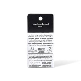 img 2 attached to 🌿 Activated Charcoal Infused Dental Floss with Vegan Wax | Fresh Mint Flavor | Natural Peppermint | Pack of 3