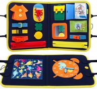 🔍 montessori busy board: creative sensory toys for toddlers 1-4 years old – develop essential skills, ideal gifts for girls and boys logo