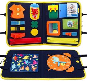 img 4 attached to 🔍 Montessori Busy Board: Creative Sensory Toys for Toddlers 1-4 Years Old – Develop Essential Skills, Ideal Gifts for Girls and Boys