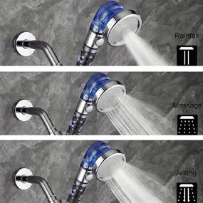img 3 attached to 🚿 Filter Shower Head with Hose: High Pressure & Water Saving Handheld Showerheads for Dry Skin & Hair