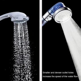 img 1 attached to 🚿 Filter Shower Head with Hose: High Pressure & Water Saving Handheld Showerheads for Dry Skin & Hair