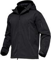 premium water-resistant magcomsen men's hooded tactical jacket: perfect soft shell snow ski winter coats logo