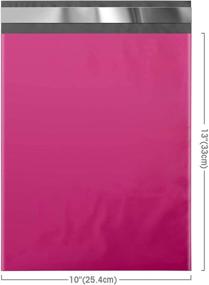 img 1 attached to 💌 10X13 100 Pcs Pink Poly Mailers Shipping Envelopes - Fuxury Enhanced SEO