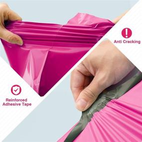 img 3 attached to 💌 10X13 100 Pcs Pink Poly Mailers Shipping Envelopes - Fuxury Enhanced SEO