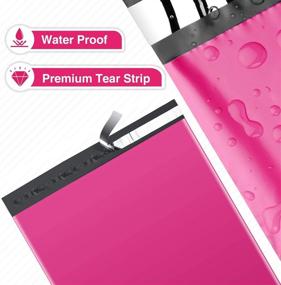 img 2 attached to 💌 10X13 100 Pcs Pink Poly Mailers Shipping Envelopes - Fuxury Enhanced SEO