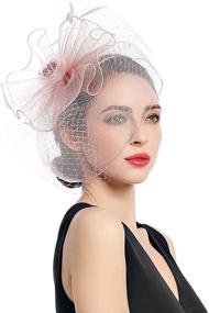 img 4 attached to 👒 Kentucky Headband Women's Wedding Fascinators - Stylish Accessories for Women