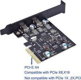 img 3 attached to High-Speed USB 3.1 Gen 2 (10 Gbps) 2-Port Type C Expansion Card with Asmedia Chipset for Windows & Linux – PCI-E PCI Express 4X (2XType C)