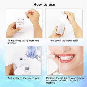img 1 attached to 🚿 BW Travel Water Flosser Teeth Dental Cordless Cleaner - Effortless Deep Teeth Cleaning, Perfect for Traveling - Portable Oral Irrigator with Braces Cleaning, Compact & Cordless - Includes Pouch & Extra Nozzle