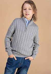 img 3 attached to Kid Nation Pullover Placket Sweater Boys' Clothing and Sweaters