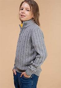 img 2 attached to Kid Nation Pullover Placket Sweater Boys' Clothing and Sweaters