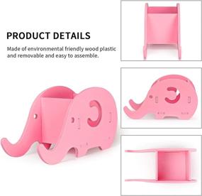 img 3 attached to 🐘 Efficient Desk Supplies Organiser: Mokani Elephant Pencil Holder with Cell Phone Stand - Multifunctional Office Accessories for Desk Decoration and Organisation