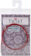 chiaogoo 7522-s twist lace межсменные кабели - 22-дюймовые маленькие красные: качественные товары для вязания логотип