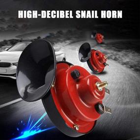 img 2 attached to 2 Pack NXMILI Electric Snail Horn for Cars - Waterproof 12V Generation Train Horn for Truck, Train, Boat, and Car - Super Loud 150DB Car Horn Kit